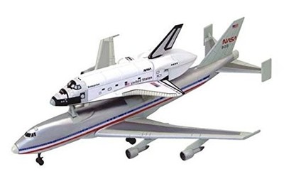 AOSHIMA Skynet 4D Vision Space Shuttle & Boeing 747 1/450 3D Puzzle Y861838