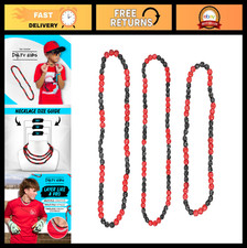 Sparkly Rhinestone Baseball Necklace for Boys Teens - Elastic Sports Jewelry