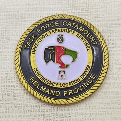 CL  Dwyer Afghanistan Task Force Catamount Operation Freedom's Sentinel Coin