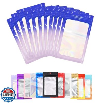 100 Pack Resealable Plastic Bags for Food Storage, Zipper Bags with Clear Fro