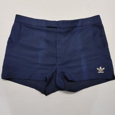 Vintage 70s Rare ADIDAS Trefoil Logo Tennis Shorts Size 38 Short