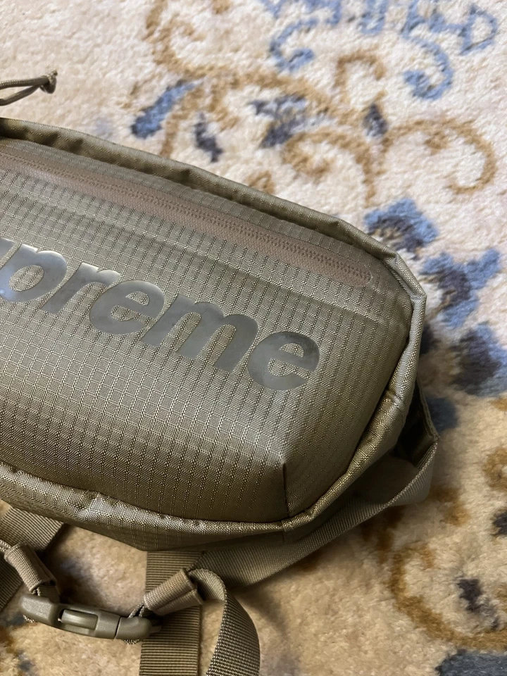 Supreme Marsupio Marsupio Tan Eco Nylon Impermeabile Esercito Marrone - Immagine 3 di 4