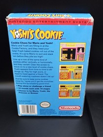 Yoshi&rsquo;s Cookie Nintendo NES 1992 Puzzle Game Boxed Mario Princess Bowser VTG Fun