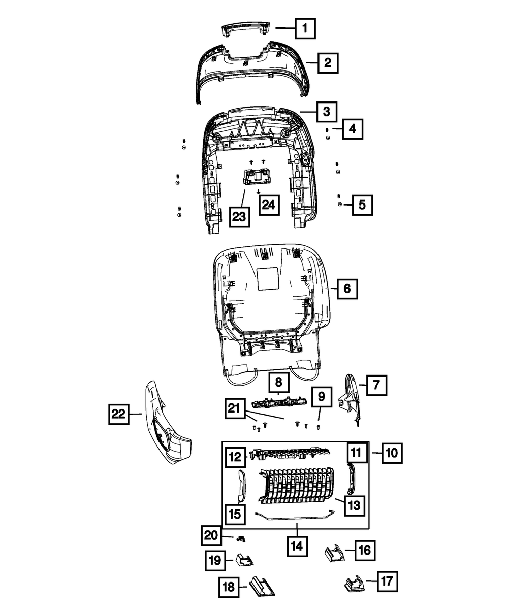 Genuine Mopar Seat Bracket 68543702AA