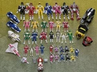 Vintage Power Rangers 90s Lot - 35 Figures + Vehicles, Gun, Frog Zord, Ninja ++
