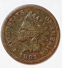 Indian Head Penny Lot of "1" VERY NICE 1885 GOOD OR BETTER°$ FREE SHIPPING $#V71
