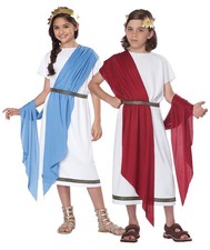 California Costumes Kids Grecian Toga Costume Small with Shawls  Headpiece