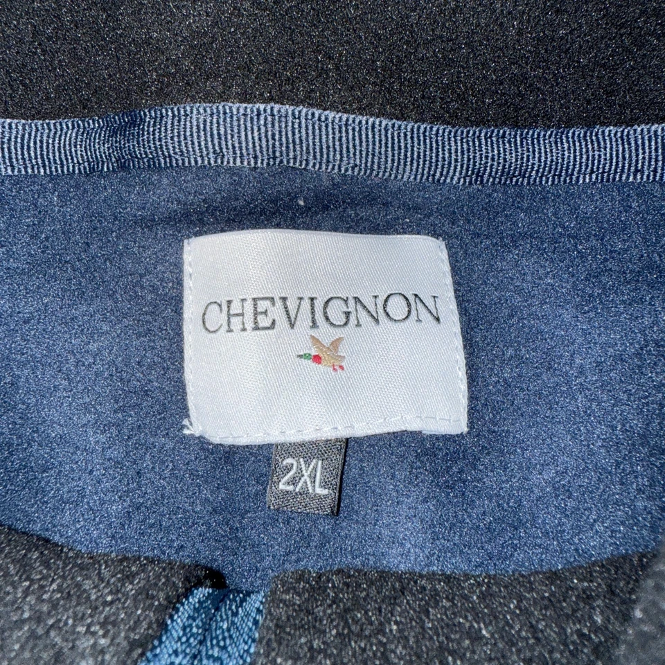 Chevignon Men’s Navy Blue Fleece Jacket 2XL NWT - Image 3 of 4