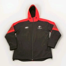 Paladin Rugby Jacket Utah Warriors Men's XL Hooded Full Zip Fleece Lined   