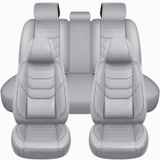 Luxury Car Seat Covers Full Set Front Rear Premium Stitching Waterproof Interior Luxury Car Seat Covers Full Set Front Rear Premium Stitching Waterproof Interior