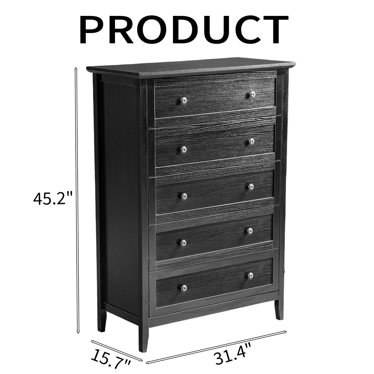 Black Bedroom Dressers & Chests of Drawers for sale | eBay