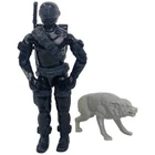 Vintage GI Joe Snake Eyes 3.75" Action Figure 1985 Hasbro Original ARAH No Uzi