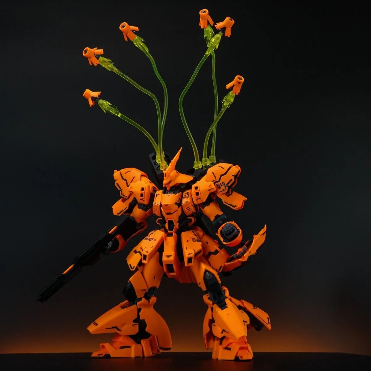 RG 1/144 Sazabi Hermes Orange Mecha Model Kit Action Figure Toy