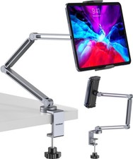 YICOSUN Tablet Arm Mount with Super Grip, Adjustable Foldable Holder  Gray
