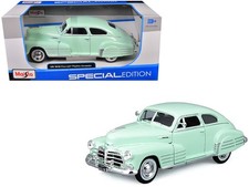 Maisto 32921GRN 1/25 1948 Chevrolet Fleetline Aerosedan Light Green