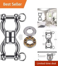 Versatile Heavy Duty Swing Swivel - 360  Rotation  Removable Buckle Included