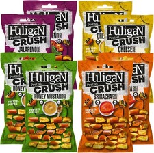 Huligan Pretzels Pieces Multipack Crisps 65g x Pack of 8 - Baked Pretzel Thins