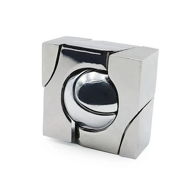 3D Metal Brain Teaser Puzzle Unlock IQ Toy for Adults Kids Stress Relief Game