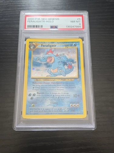 Pokemon TCG Feraligatr  Holo PSA 8 Neo Genesis 5/111