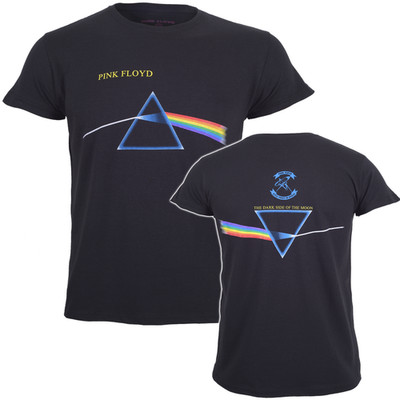 Offizielles Pink Floyd T-Shirt Dark Side Of The Moon Album Logo umgedreht neu S bis XX