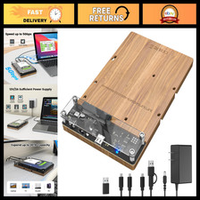 SAS to USB 3.0 Adapter Dock for 2.5/3.5" SSD/HDD, Tool-Free, 20TB Support, Power