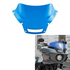 Blue Front Windscreen Windshield Fit For Harley Low Rider ST FXLRST 2022-2025