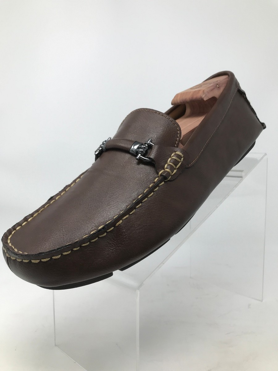 Steve Madden Trulow Driving Horse Bit Moc Toe Loafers Brown  display picture 3
