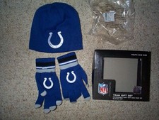  35 Indianapolis Colts nfl Jersey Winter Hat Gloves YOUTH KIDS BOYS one size 