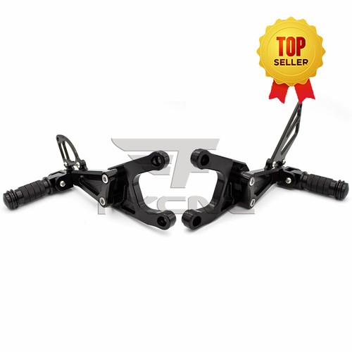 CNC Front Rear Rearsets Foot Pegs Pedal For Benelli TNT125 TNT135 2016-2019 BLK - Picture 16 of 16