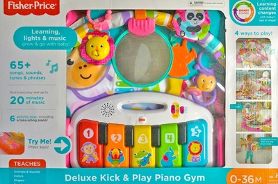 fisher price deluxe kick and play piano gym pink