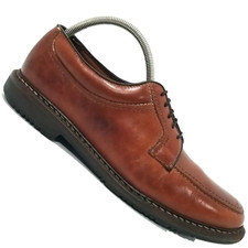 Allen Edmonds Wilbert Leather Shoes Mens 9.5D Brown USA Made Blucher Lace Up
