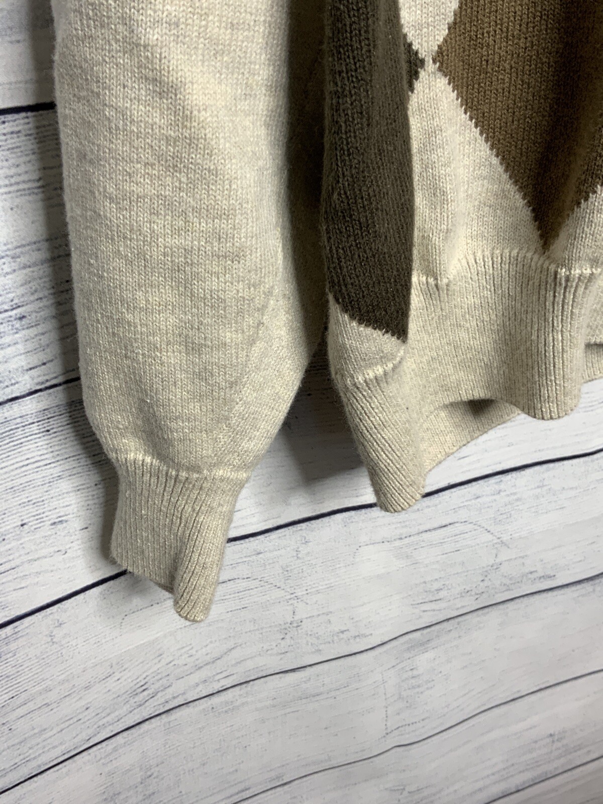 Izod Mens 1 4 Zip Casual Golf Classic Sweater Argyle Gem