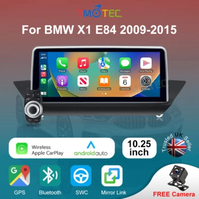 OHNE MARKENBEZEICHNUNG Para BMW X1 E84 CIC 10.25" Android 14 8+128GB Radio Coche WiFi Cámara de marcha atrás Navegación