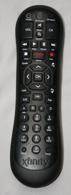 lot of 2 xfinity xr2 v3-u & xr2 remote control original genuine tested working