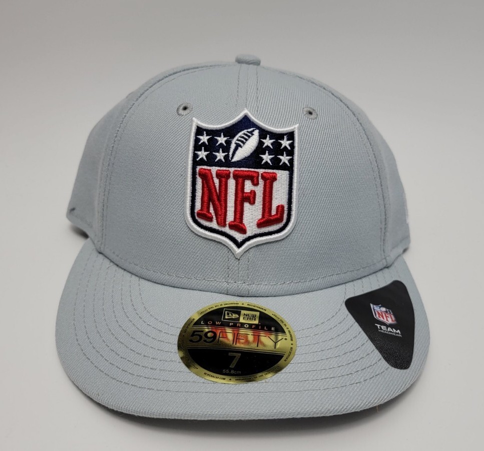 NFL Football New Era 59FIFTY Low Profile Gray Snow Fitted Hat Sz Cap Rob  Lowe