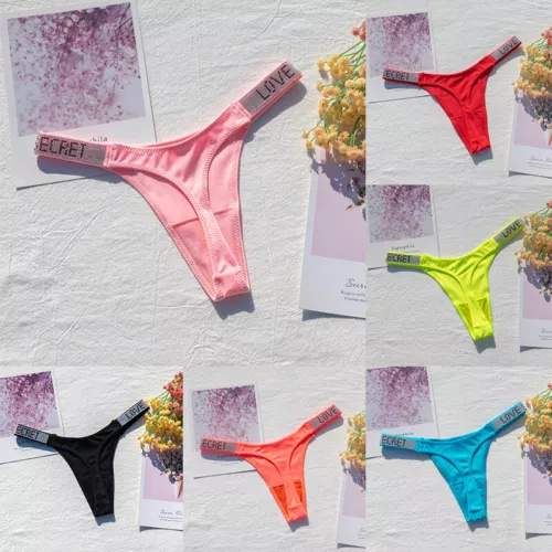 Sexy Bragas Brillantes Rhinestone Para Mujer Tanga Lencería Ropa Interior > - Imagen 1 de 19