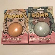 Elite Pro Beauty My Bubble Bomb Bubble Gum Scented Fun Fizzy 2 Bath Bombs NIP