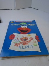 Elmo Draw It Myself Sesame Street Book 1994 Vtg colorbook some used see picture