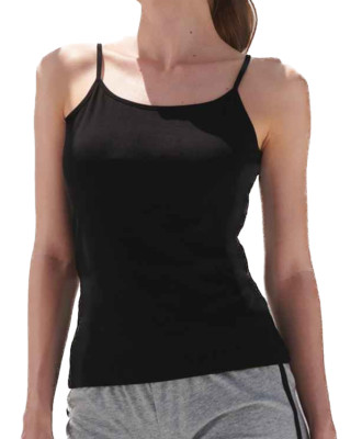 Damen Feel Good Baumwolle Elasthan Spaghetti Trägertop Cami Tank Top