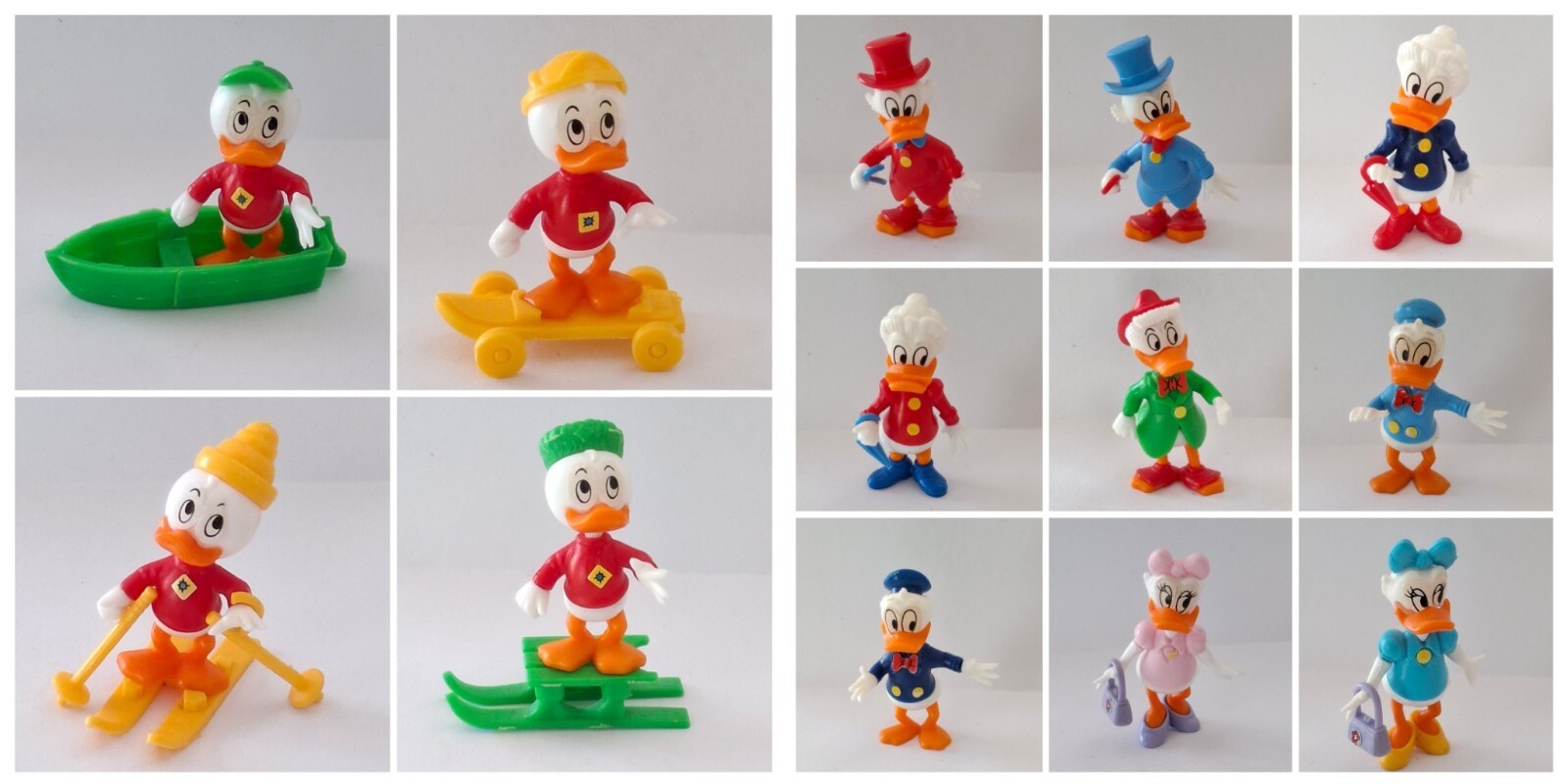 1988 Steckfiguren Componibili Kinder montable Donald Paperino e i suoi amici