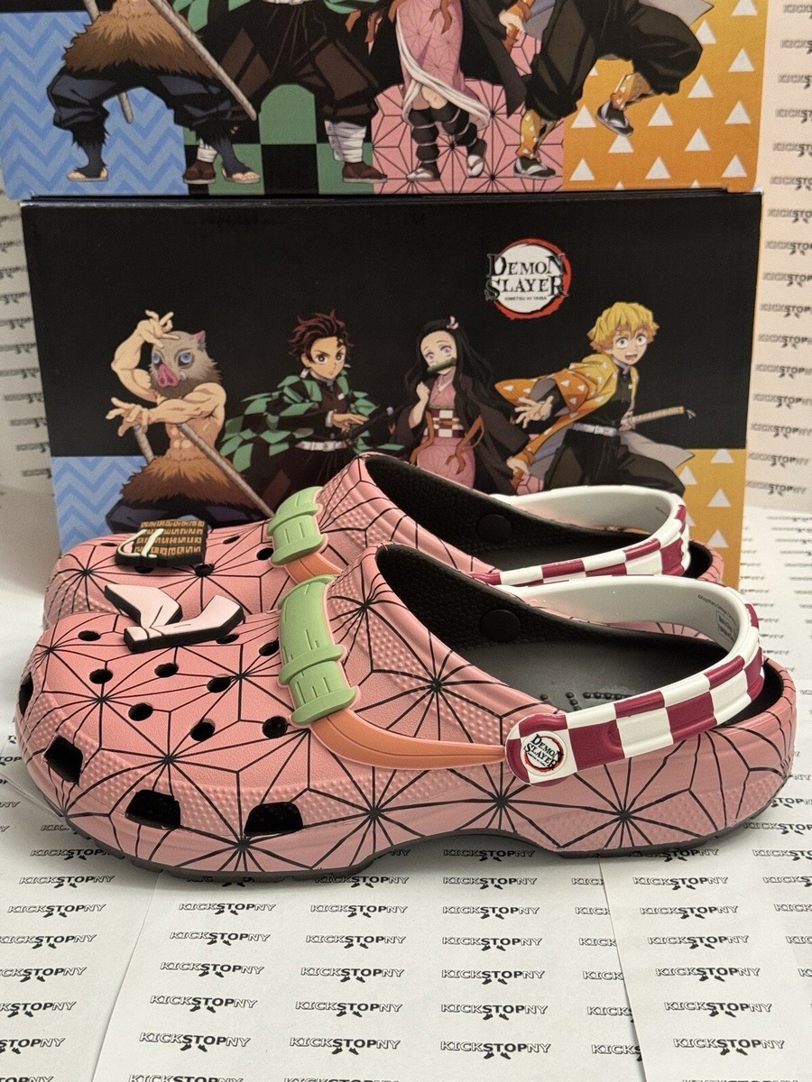 DEMON SLAYER CROCS NYCC Nezuko Sizes 3-11 IN HAND READY TO SHIP | eBay