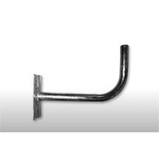 SUPPORTO PARABOLA tubo Diam. 40 a 90° CM.25 Piastra 140x200 sp.2mm