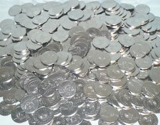 100 $1 DOLLAR SIZE LIBERTY/EAGLE STAINLESS SLOT MACHINE TOKENS - NEWLY MINTED
