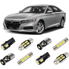 White Interior LED Lights Kit for 2013-2020 2021 Honda Accord Super Bright 6000K