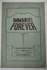Vintage Immanuel Forever A Christmas Story Cantata Music Book
