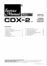 Pioneer Vintage Component  Service MANUAL CDX 2   KEX CDX KEH DEH DEX...
