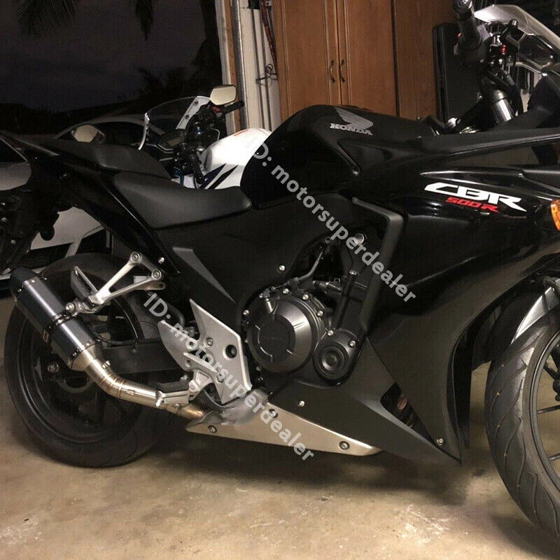 Para Honda CBR500 CB500X CB500F 2013-15 Puntas de silenciador de escape Sistema de tubo de enlace medio Foto 3 de 4