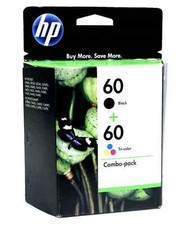 New Genuine HP 60 Black 60 Color Ink Cartridge Photosmart C4635 C4680 - 2PK