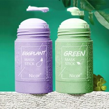 Cleansing Green Tea Mask Clay Stick Oil Control Anti-Acne Whitening Seaweed Mask