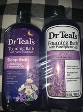 Dr Teal's Foaming Bath Combo Pack 68 fl oz Total , Melatonin Sleep Soak, and So